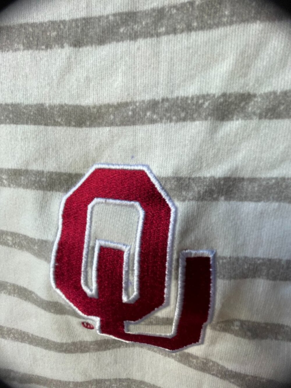 Little King NCAA Toddler Girls Short Sleeve Striped Dress-Oklahoma Sooners - Picture 5 of 6
